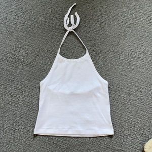 BRANDY MELVILLE WHITE HALTER